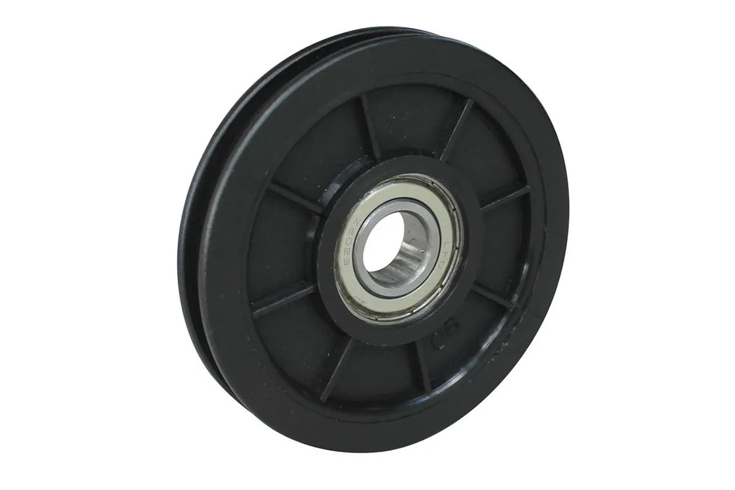 Nylon roller wheel with ball bearings