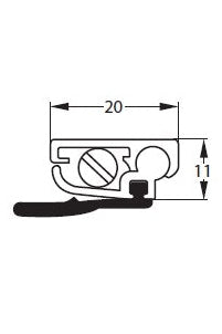 Stribo E 2011 Door Seal 825mm