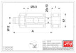 Technical Drawing with measurements of a heavy duty high security horizontal bolt with options for 20cm 30cm and 40cm long all suitable for a padlock with a 11.5mm shank.