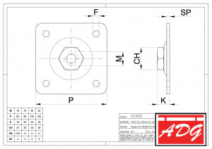 Plate to Screw for Regulating Hinges