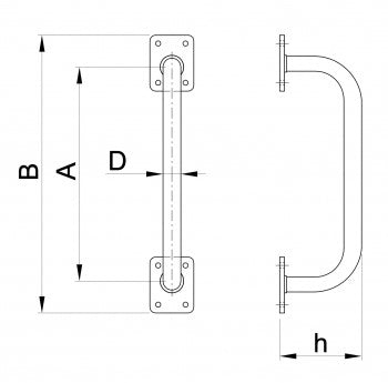 Comfort Handle D Type Cranked and Straight