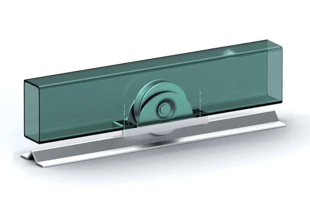 992 Stainless Steel Wheels With Support Rolls on U Ø20mm Round