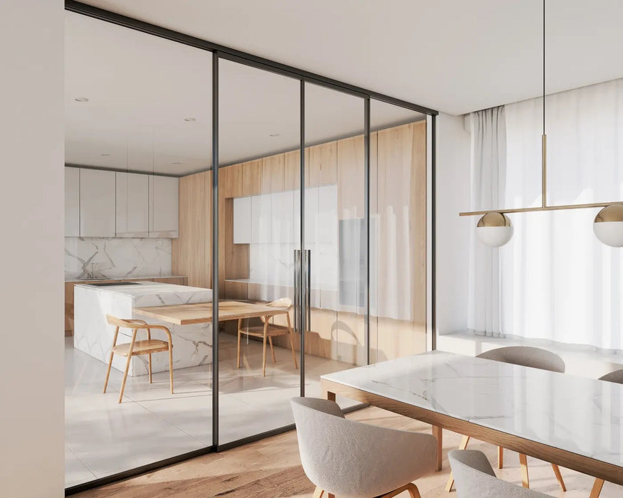 FRAME - Glass Sliding Track System for Framed Glass Doors.