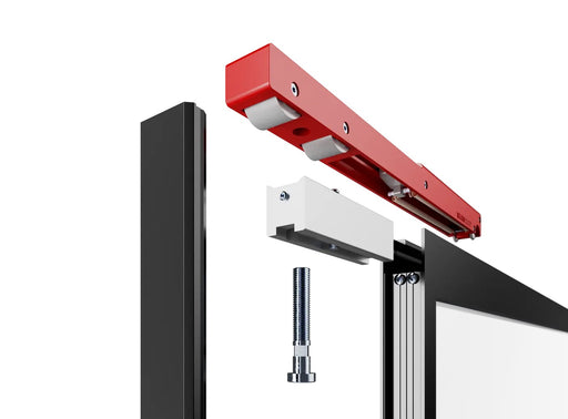 Klein Lite + 100 Frame sliding door roller parts breakdown.