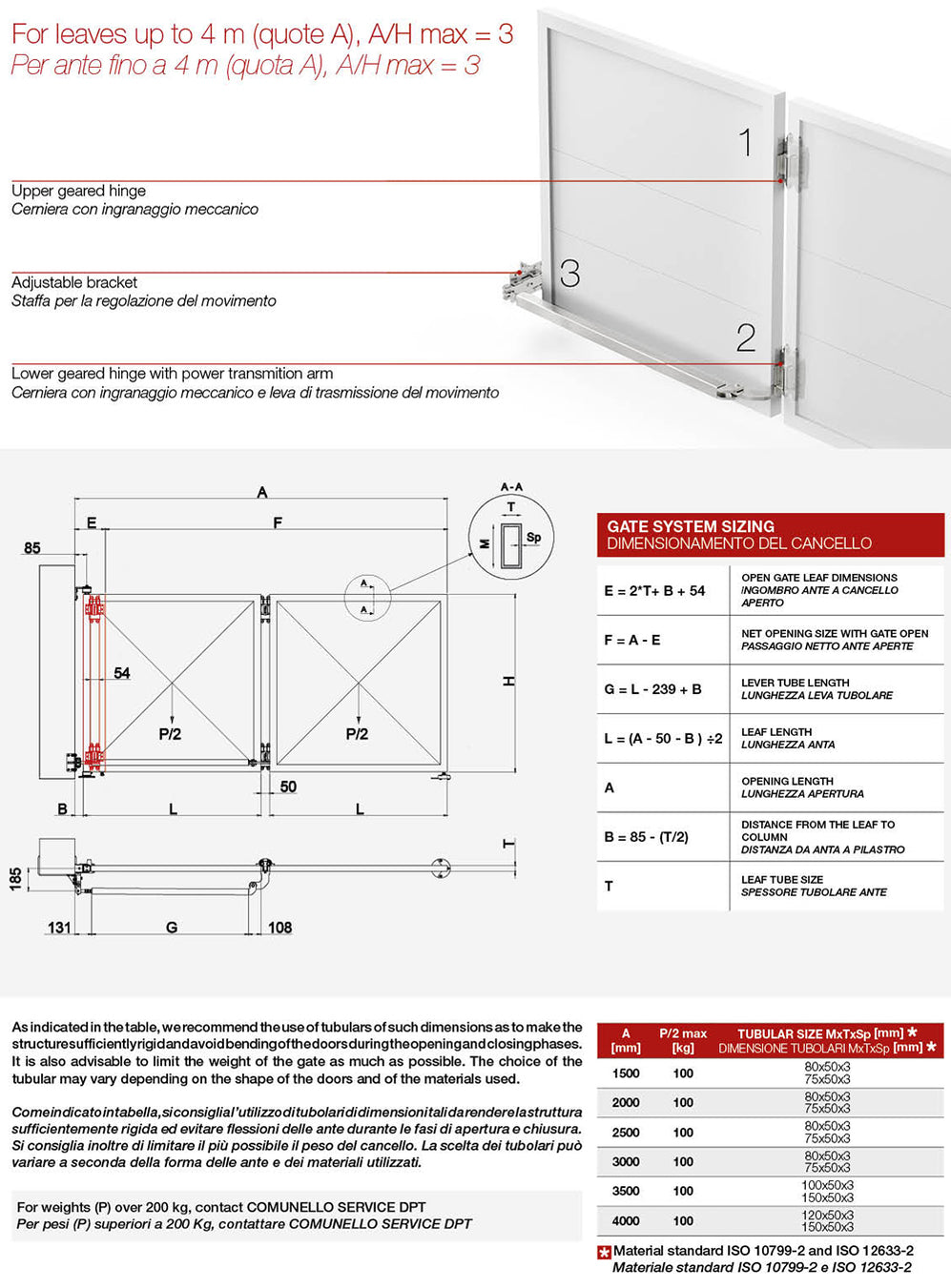 Albatros Bi-Folding Swing Gate 3m Box Section - ABS-10P — Ariel Door ...