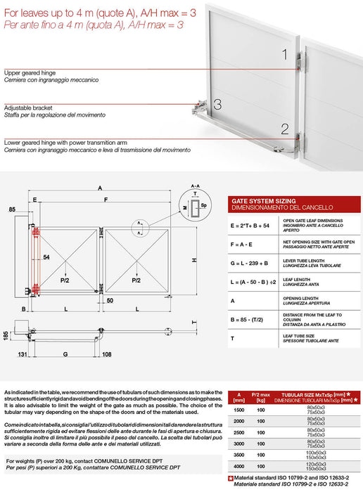 Albatros Bi-Folding Swing Gate Kit