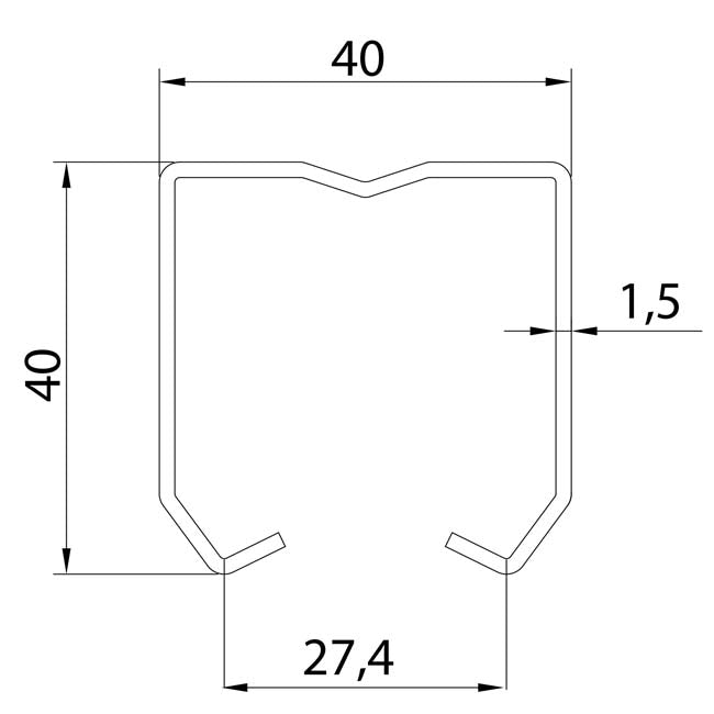 U-40 Stainless Steel 316 Sliding Door Kit – 300kg Heavy Duty