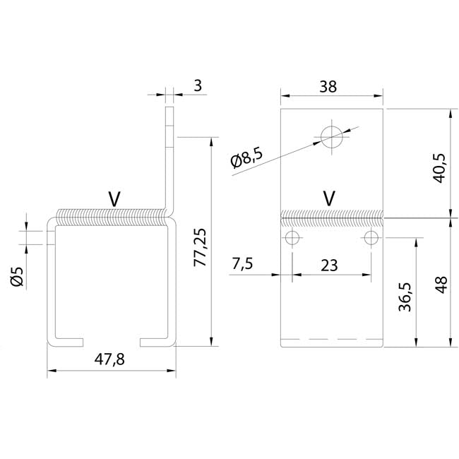 U-40 Stainless Steel 316 Sliding Door Kit – 300kg Heavy Duty