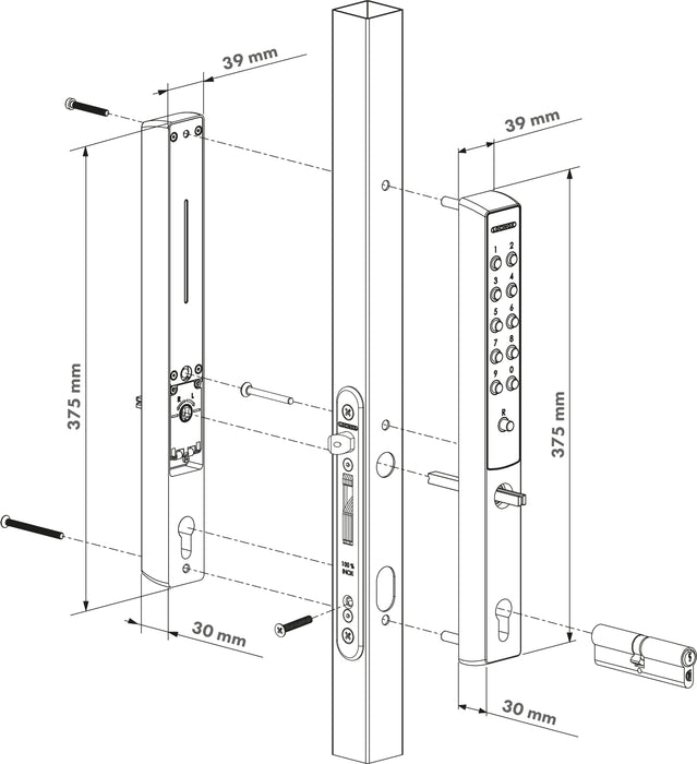 VITA Mechanical Code Lock for Insert Locks