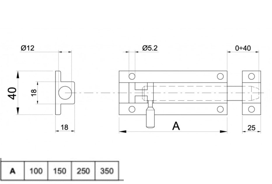 Aluminium Bolt