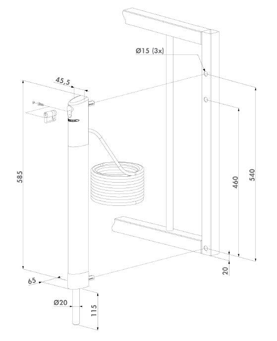 Motorised Electric Drop Bolt