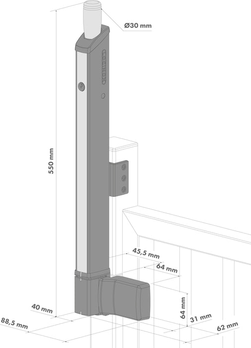 Fortima Child Safe Magnetic Latch for Pools and Parks