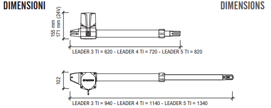 Proteco Leader Ram (New Design) Gate Automation