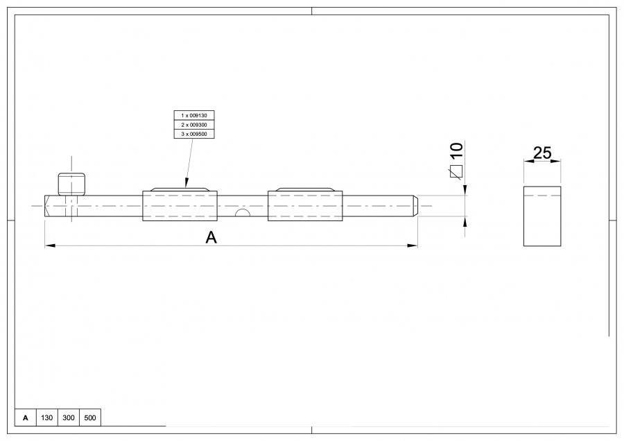 Square Round Top Bolt