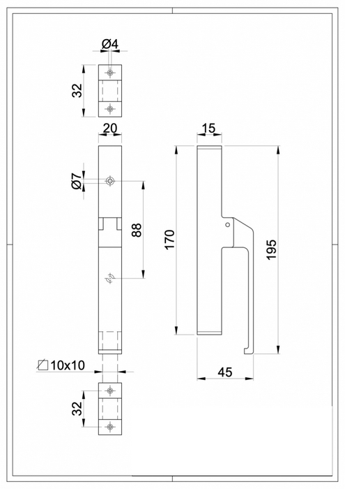 Small Double Acting Closing System for Gates