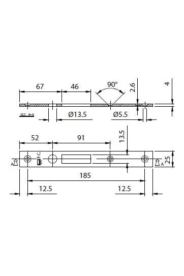 Counter Plates for Sliding Lock