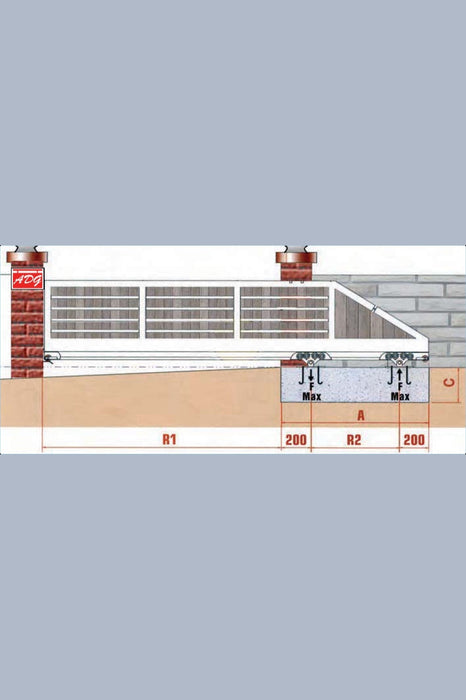 Cantilever Sliding Gate 600 KG