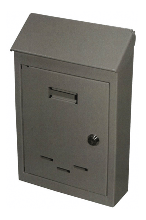 Grey Steel Mail Box with Cylinder Locks - ADG