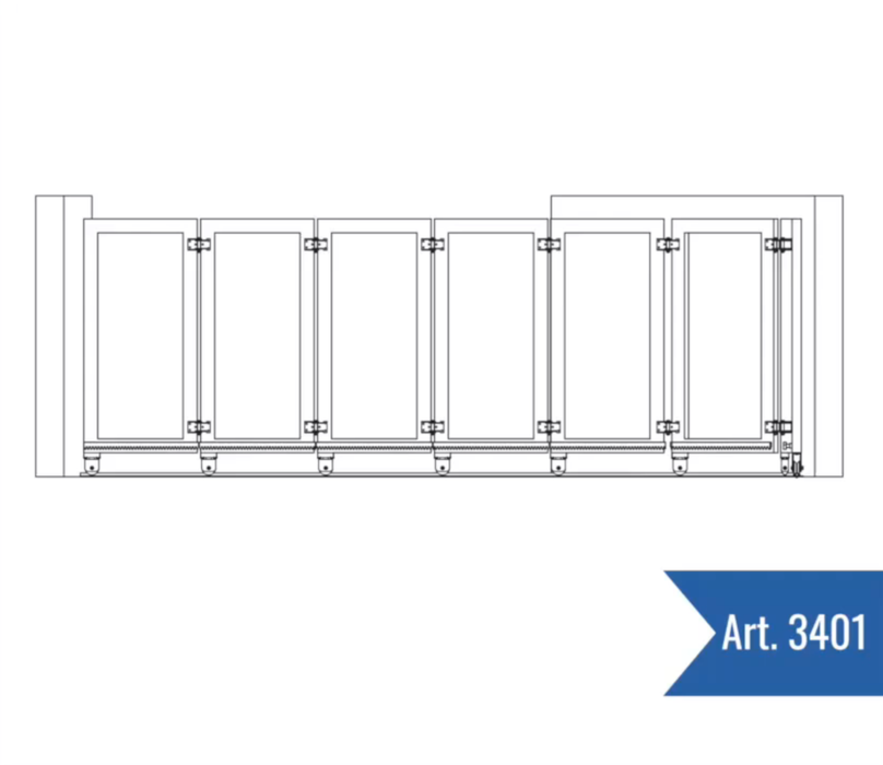 Curved Rail for Sliding Gate System - metal-3401 -ARCO
