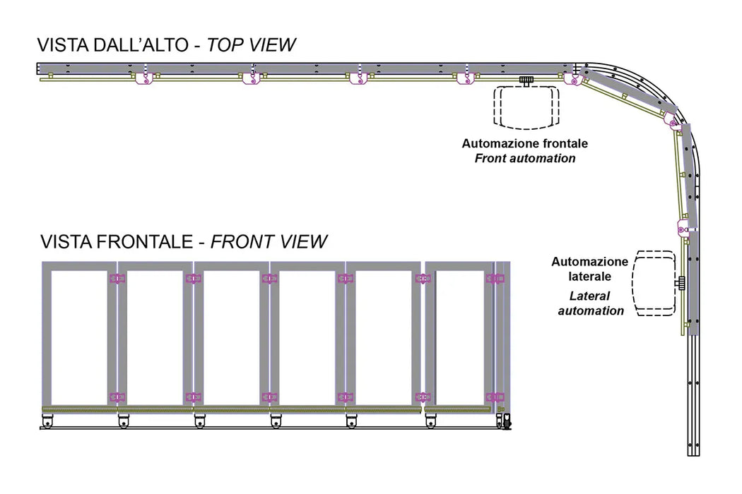 Curved Rail for Sliding Gate System - metal-3401