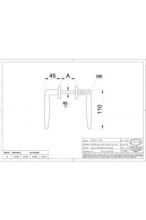 Handles for metallic Doors with Screw - ADG