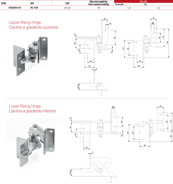Rising Gate Hinge