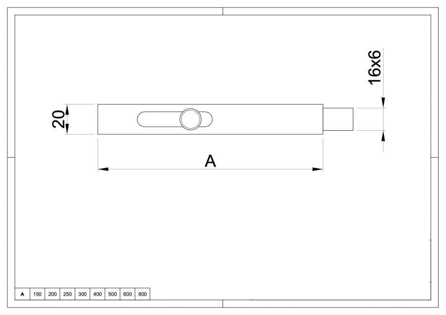 Vertical Bolt to Weld Staple on Request