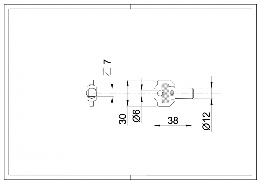 Plastic Key for Latches
