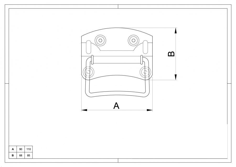 Steel Handle for Cases
