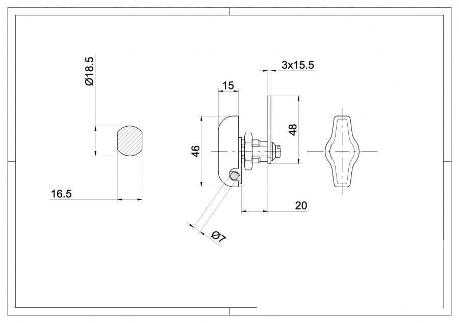 Furniture Lock for Padlock