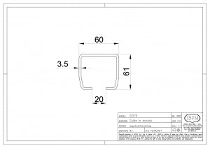 Steel Track For Cantilever System 2170