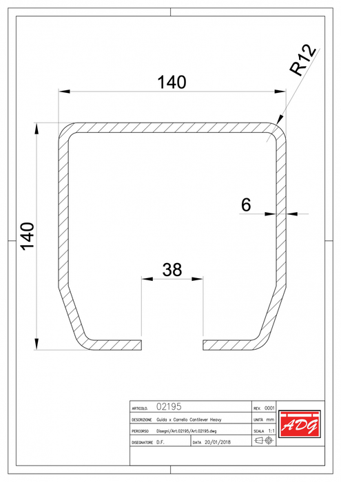 Heavy Duty Cantilever Sliding Gate 1000kg and 2000kg -2180/8-KIT 2190/8-KIT