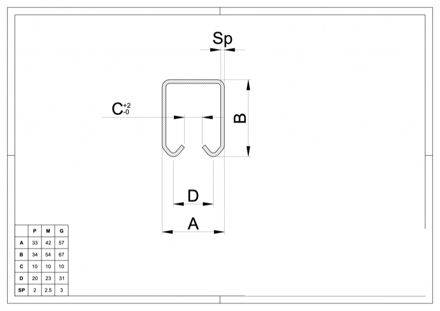 339I Stainless Steel Track for Trolleys