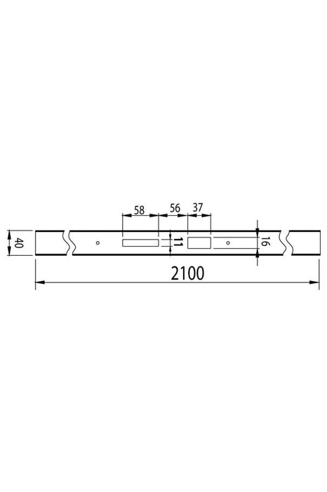 BOX SECTION 40x40x2100