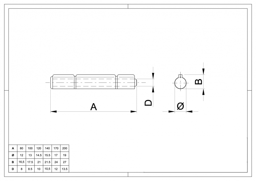 Hinge to Weld 3 Wings Removable Pin 402