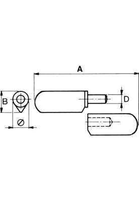 Giant Hinge Grease Nipple and Ball Bearing