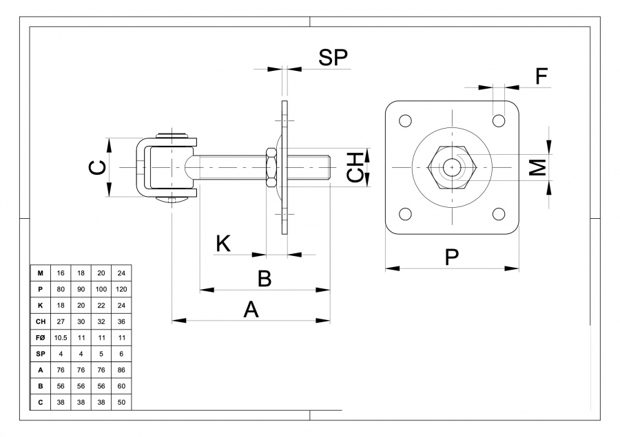 Regulating Hinge with Screwing Plate