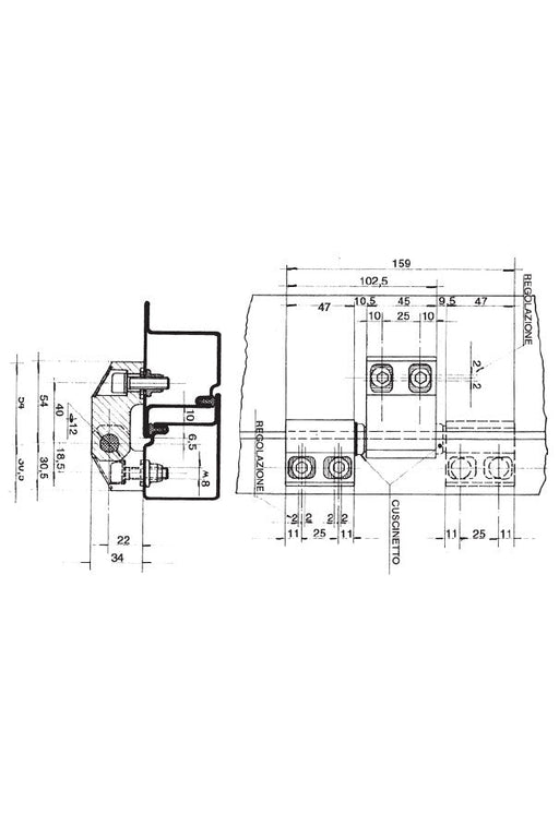 Special Hinge for heavy Doors and Fire Doors with Ball bearing