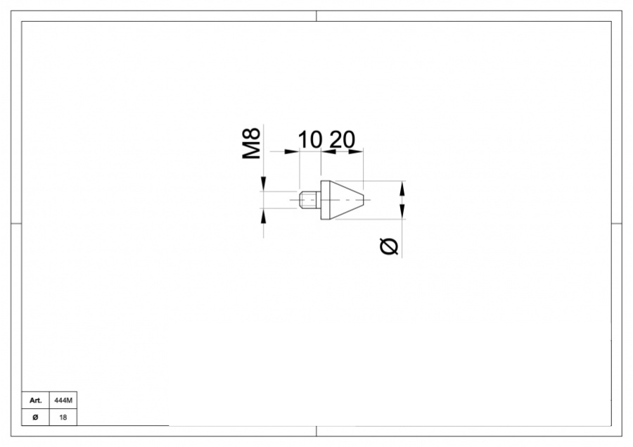 Galvanised Pointed Safety Device for Doors on Hinges Side