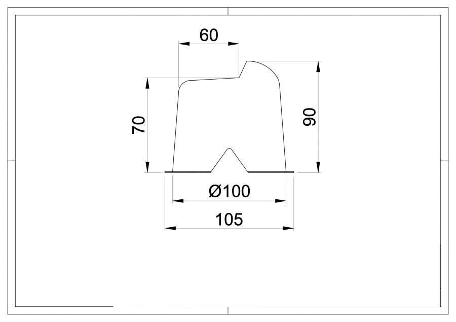 Raised Steel Gate Stopper