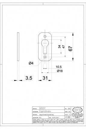 Plastic Cover for Cylinder Door Lock - ADG