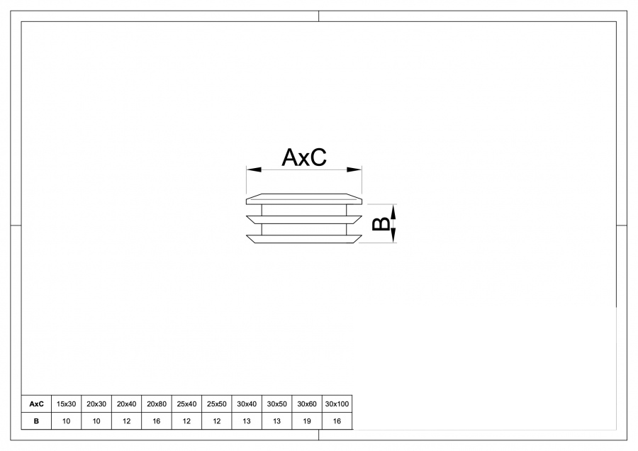 Light Plastic Cover for Pipes Rectangular Model