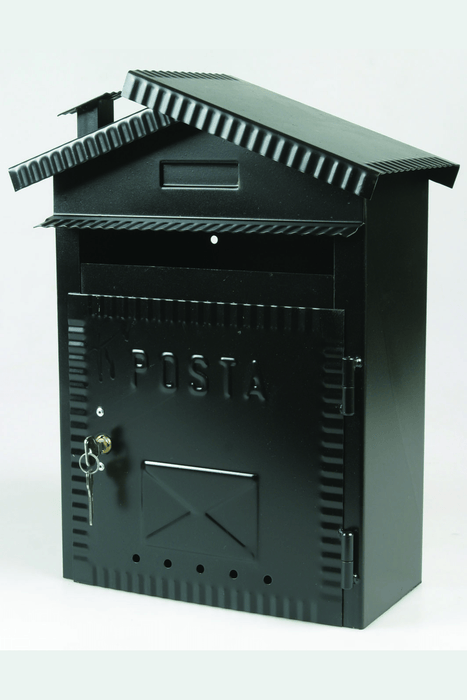 Medium Post Mail Box Wrought Iron style