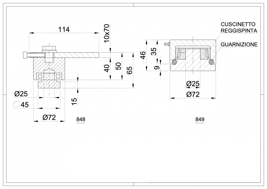Ball Bearing Gate Hinge regulated with Screw
