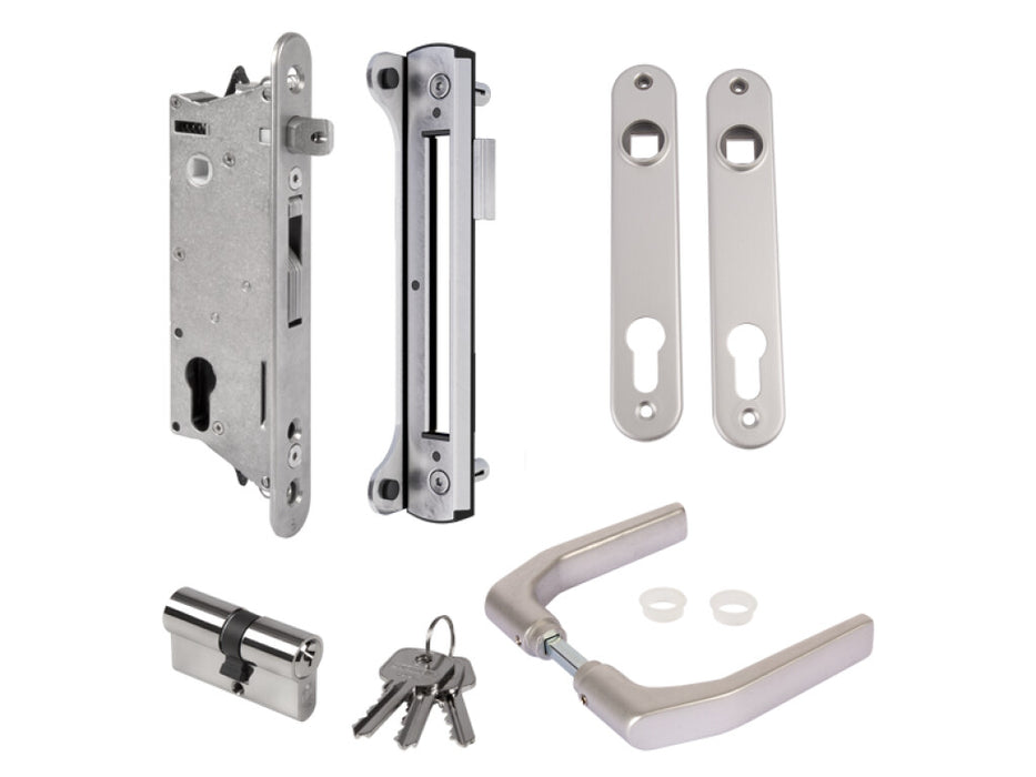 Sixty Lock Insert Set with Keep for Metal, PVC or Aluminum gates - SIXTYSET-60S-BA