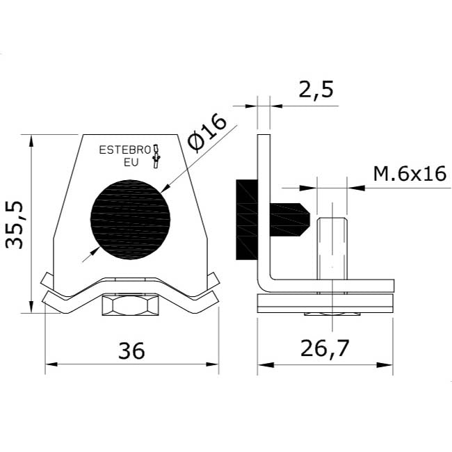 U-40 Stainless Steel 316 Sliding Door Kit – 300kg Heavy Duty